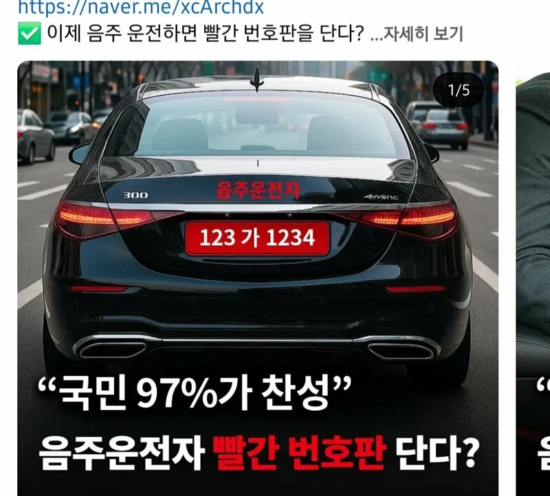 국민 97% 찬성 한다는 빨간 번호판.jpg