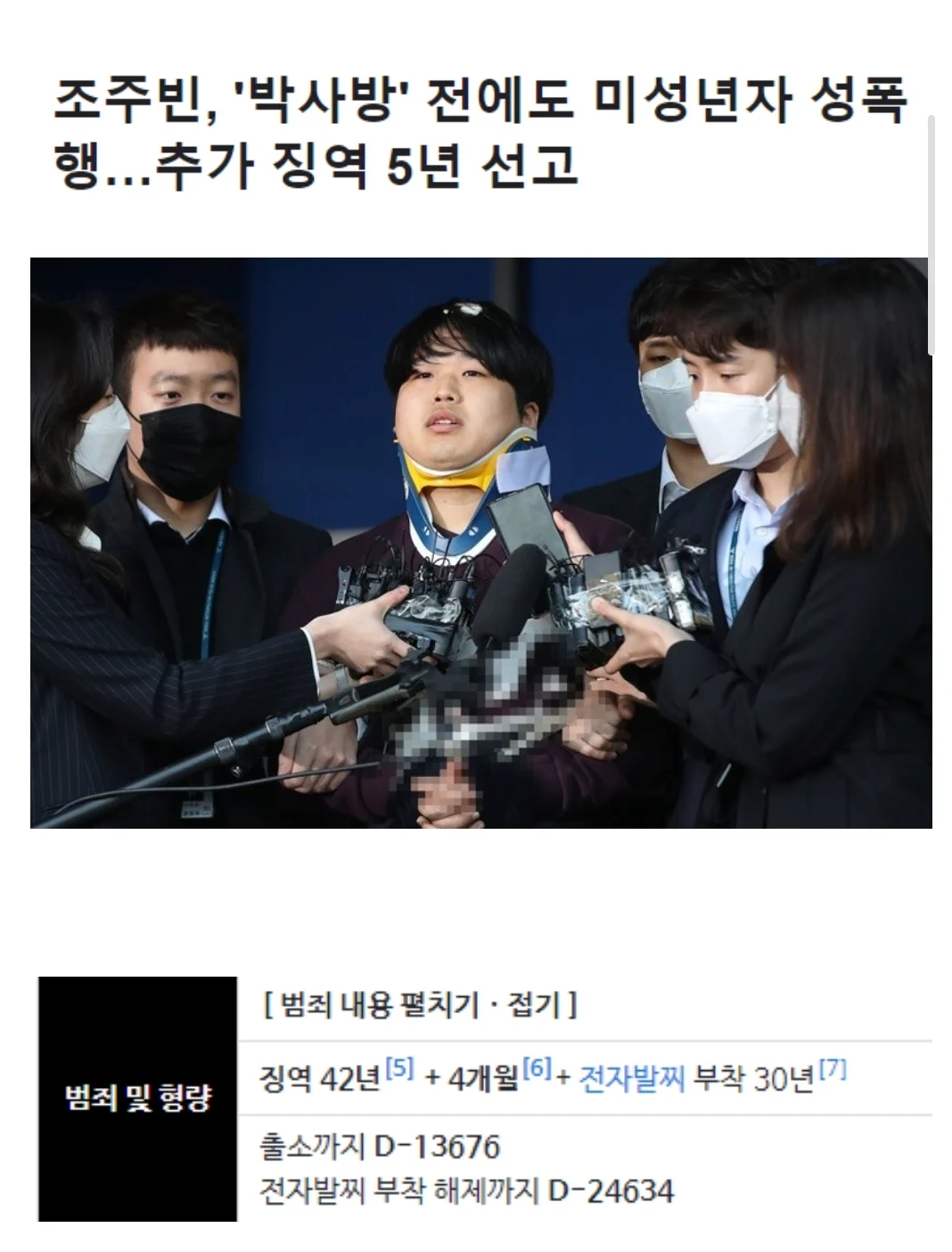 교도소 간지 5년된 조주빈 근황...jpg